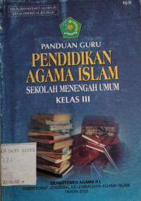 Image of PANDUAN GURU PENDIDIKAN AGAMA ISLAM SMU KLS 3